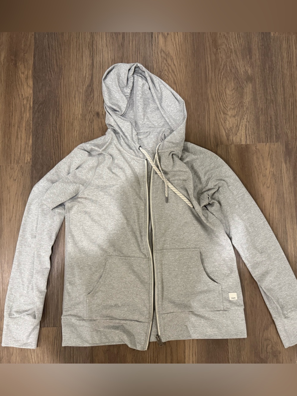 Vuori Halo Performance Hoodie Small Light Grey